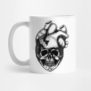 Smiling Heart Black Mug